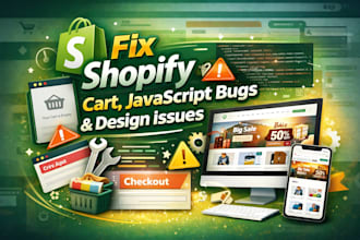 fix shopify cart, javascript bugs and design issues