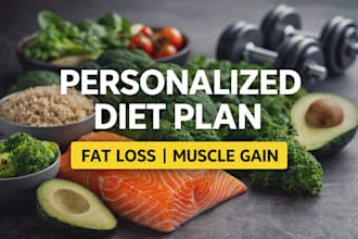 create a personalized diet plan for fat loss or muscle gain