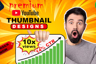 be your photoshop expert for custom youtube thumbnails designs and editing