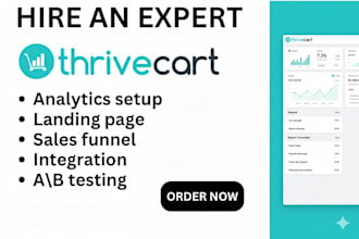 be your samcart thrivecart sales, thrivecart funnel, landing page, online course