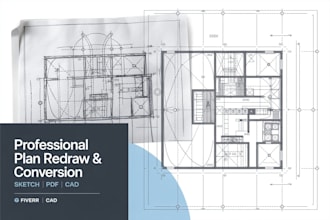 draw, redraw, and convert architectural, mep, hvac plans professionally