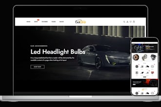 design car accessories shopify store auto part store car detailing website