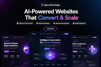 do clean professional figma landing page for ai,  saas