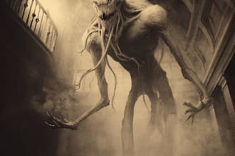 create monster or creature illustration for youu
