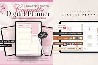 do etsy digital planner, journal design, canva ebook, digital planner, etsy SEO