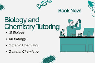 be your biology and chemistry tutor online