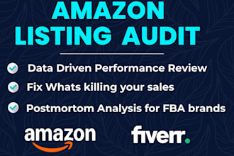 audit critique and analyze your amazon product listing in detail
