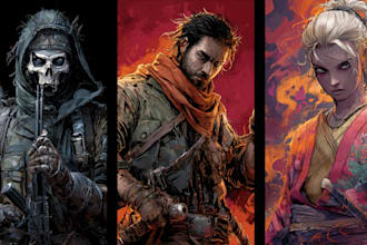 design unique and high quality gaming characters for game