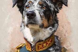custom pet portrait, digital art, watercolor, pet memorials