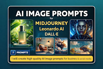 write high quality ai image prompts for midjourney