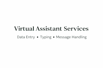 virtual assistant for data entry and message handling