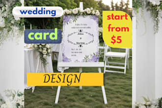 design a beautiful wedding or event invitation card