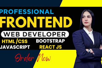 build or redesign a website in HTML, CSS, bootstrap, javascript