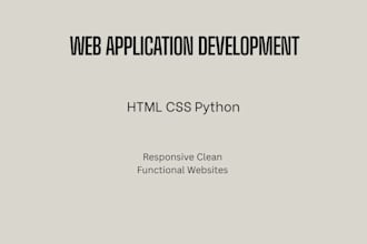 build web application using HTML CSS