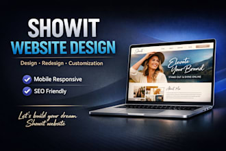design and redesign showit website or showit templates, showit customization