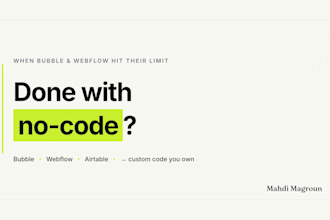 migrate your no code app to scalable custom code