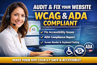 conduct a wcag 2 1 aa accessibility audit and ada compliance