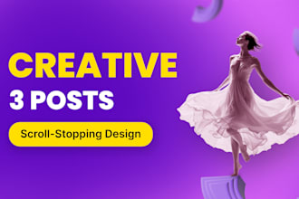 sell 3 premade creative posts
