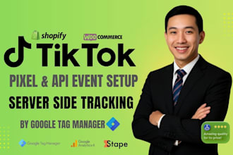 setup tiktok pixel and tiktok event API by GTM, tiktok conversion tracking