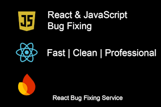 fix bugs in react javascript nodejs or firebase