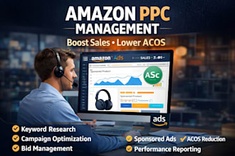 be your amazon PPC expert to scale sales and reduce acos