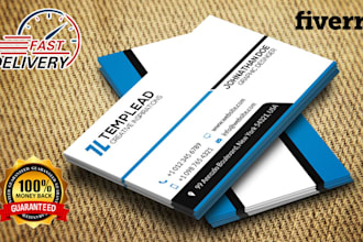 a professional and luxury double sided business card