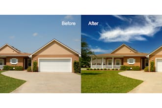 professionally retouch real estate and property photos