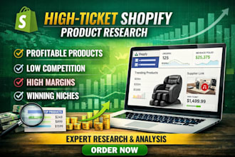 find profitable high ticket products for shopify