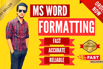 format edit and design ms word document