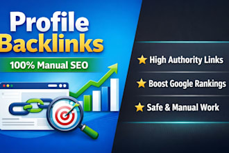 do manual top profile backlinks for SEO