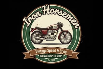 design custom vintage racing car logo with t shirt design