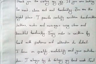create professional handwriting for any project