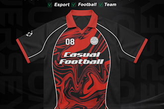 custom jersey design esports, football, and team