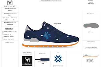 design your custom shoe with tech pack for production