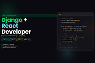 build your web app using django and react