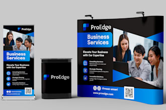 design trade show booth and backdrop for your exhibition