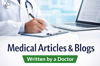 write medical articles and blogs as a doctor