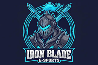 do new style knight head e sport mascot logo within new concepts