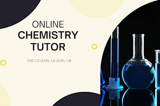 teach chemistry online for fsc, o level, a level
