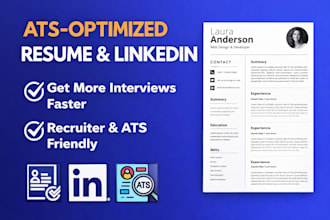 write your ats resume and optimize your linkedin to help you get interviews