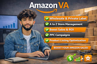 be your amazon virtual assistant for fba wholesale and private label