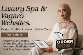 design luxury spa wellness website beauty salon vagaro booking wordpress website
