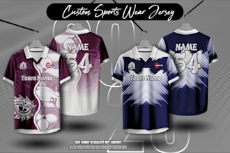 design professional sportswear  jersey with sublimation print