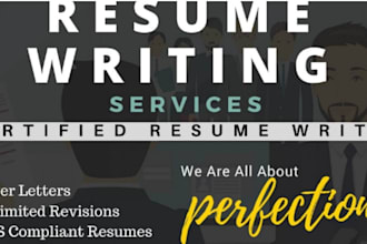 write your resume, CV, cover letter