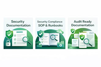 create security compliance documentation, runbooks and sops