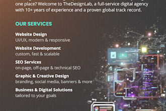deliver high quality web design, development and SEO services