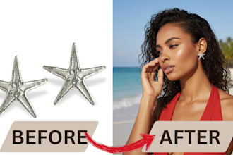 create custom jewelry product mockups