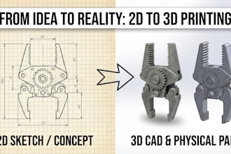 design 3d cad models for 3d printing stl and prototyping using solidworks