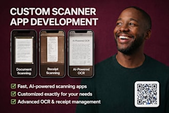 develop ai scanner app document scanner app and receipt scanner app