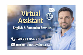 provide bilingual virtual assistant support in english and romanian